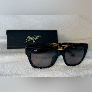 Maui Jim Siren Song MJ 801-02B Black Brown Sunglasses Frames 54-21 140 Italy